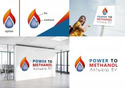 Logo design # 1089262 for Company logo for consortium of 7 players who will be building a  Power to methanol  demonstration plant for their legal entity  Power to Methanol Antwerp BV  contest