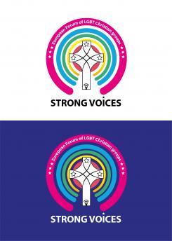 Logo # 1105147 voor Ontwerp logo Europese conferentie van christelijke LHBTI organisaties thema  ’Strong Voices’ wedstrijd