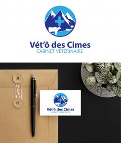Logo design # 1105361 for Logo for a veterinary practice specialized in large animals in the french Alps contest
