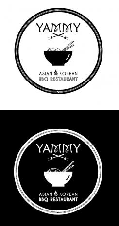 Logo # 1084609 voor ontwerp een horeca logo voor een nieuw te openen asian korean bbq restaurant wedstrijd
