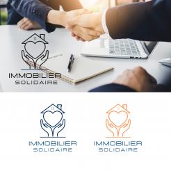 Logo design # 1169914 for Logo for  Immobilier Solidaire    The real estate agency that supports those who need it contest