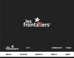 Logo design # 891584 for We want to make the graphic redesign of our logo, lesfrontaliers.lu contest