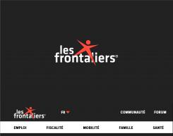 Logo design # 891809 for We want to make the graphic redesign of our logo, lesfrontaliers.lu contest