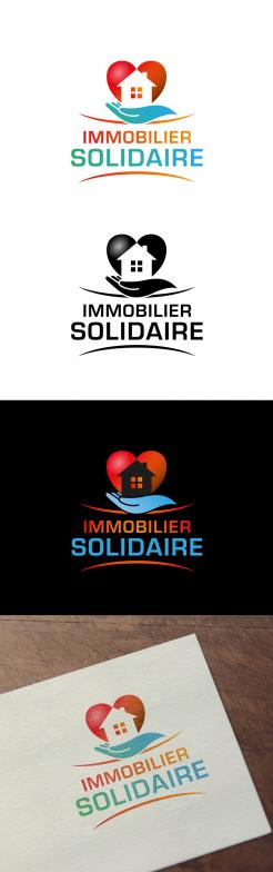 Logo design # 1168130 for Logo for  Immobilier Solidaire    The real estate agency that supports those who need it contest