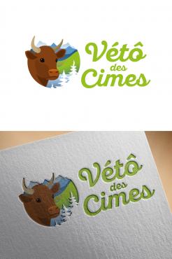 Logo design # 1107049 for Logo for a veterinary practice specialized in large animals in the french Alps contest