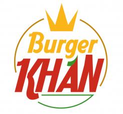 Logo design # 475569 for Design a masculine logo for a burger joint called Burger Khan contest