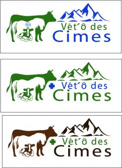 Logo design # 1105927 for Logo for a veterinary practice specialized in large animals in the french Alps contest