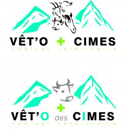 Logo design # 1105435 for Logo for a veterinary practice specialized in large animals in the french Alps contest