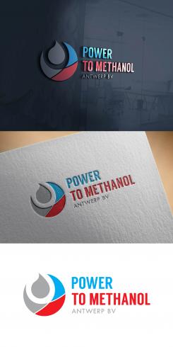 Logo design # 1088458 for Company logo for consortium of 7 players who will be building a  Power to methanol  demonstration plant for their legal entity  Power to Methanol Antwerp BV  contest
