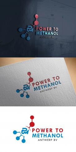 Logo design # 1089476 for Company logo for consortium of 7 players who will be building a  Power to methanol  demonstration plant for their legal entity  Power to Methanol Antwerp BV  contest