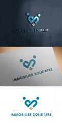 Logo design # 1168428 for Logo for  Immobilier Solidaire    The real estate agency that supports those who need it contest