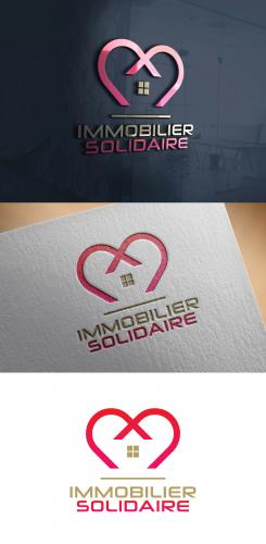 Logo design # 1168433 for Logo for  Immobilier Solidaire    The real estate agency that supports those who need it contest