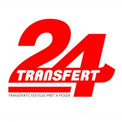 Logo design # 1161211 for creation of a logo for a textile transfer manufacturer TRANSFERT24 contest