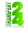 Logo design # 1160120 for creation of a logo for a textile transfer manufacturer TRANSFERT24 contest