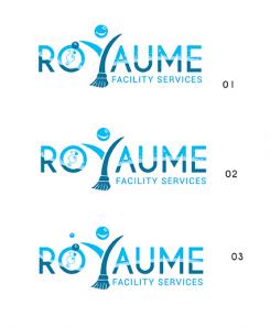 Logo # 690992 voor een vrolijk/vriendelijk/vertrouwd schoonmaakbedrijf Royaume Facility Rervices wedstrijd