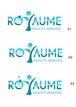 Logo # 690907 voor een vrolijk/vriendelijk/vertrouwd schoonmaakbedrijf Royaume Facility Rervices wedstrijd