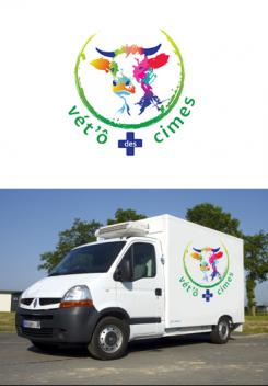 Logo design # 1106099 for Logo for a veterinary practice specialized in large animals in the french Alps contest