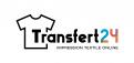 Logo design # 1160083 for creation of a logo for a textile transfer manufacturer TRANSFERT24 contest