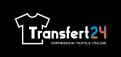 Logo design # 1160084 for creation of a logo for a textile transfer manufacturer TRANSFERT24 contest