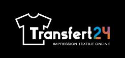 Logo design # 1160084 for creation of a logo for a textile transfer manufacturer TRANSFERT24 contest