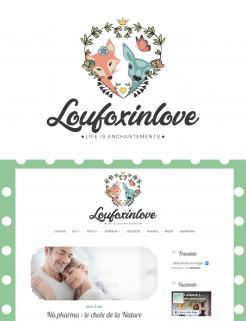 Logo design # 843934 for logo for our inspiration webzine : Loufox in Love contest