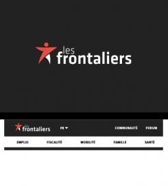 Logo design # 891548 for We want to make the graphic redesign of our logo, lesfrontaliers.lu contest