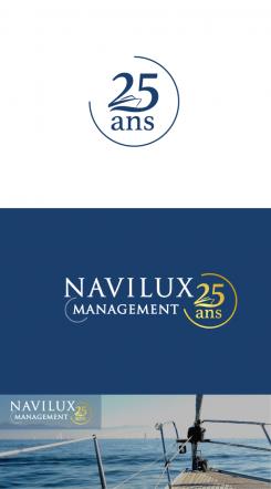 Logo design # 1053120 for 25 th birthday of the shipping company Navilux contest