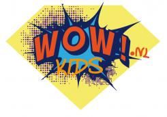 Logo design # 385126 for Design a logo for our new name: WOW kids - a online shop with magical and radiant clothes for happy kids contest