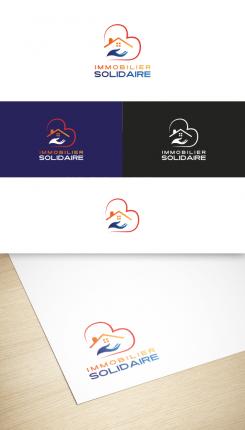 Logo design # 1167342 for Logo for  Immobilier Solidaire    The real estate agency that supports those who need it contest
