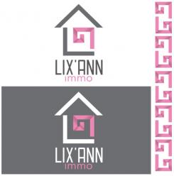 Logo design # 695102 for Lix'Ann immo : real estate agency online within Bordeaux contest