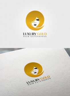 Logo design # 1032679 for Logo for hairextensions brand Luxury Gold contest