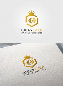 Logo design # 1032654 for Logo for hairextensions brand Luxury Gold contest