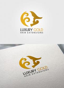 Logo # 1032655 voor Logo voor hairextensions merk Luxury Gold wedstrijd