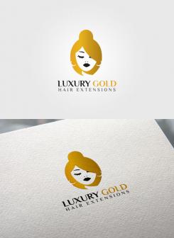 Logo design # 1032656 for Logo for hairextensions brand Luxury Gold contest