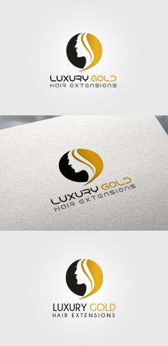 Logo design # 1032659 for Logo for hairextensions brand Luxury Gold contest