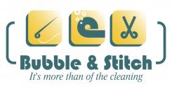 Logo design # 172834 for LOGO FOR A NEW AND TRENDY CHAIN OF DRY CLEAN AND LAUNDRY SHOPS - BUBBEL & STITCH contest