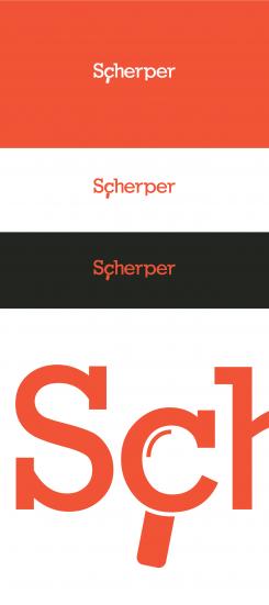 Logo & Huisstijl # 434635 voor Rotterdams onderzoeks- en adviesbureau Scherper zoekt passend logo+huisstijl wedstrijd