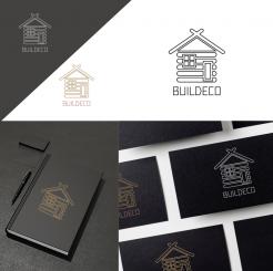 Logo & stationery # 1276154 for BUILDECO   wooden house builder logo contest
