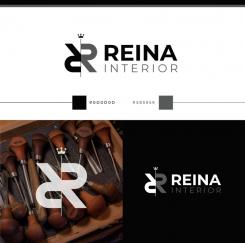 Logo & stationery # 1235378 for Logo for interior design  Reina  stam en staal  contest
