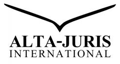 Logo & stationery # 1018515 for LOGO ALTA JURIS INTERNATIONAL contest