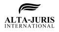 Logo & stationery # 1018516 for LOGO ALTA JURIS INTERNATIONAL contest