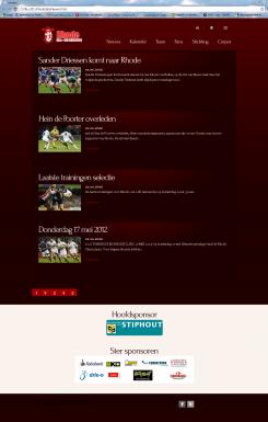 Webpagina design # 97894 voor Voetbalsite wedstrijd