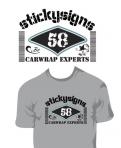 Visitekaartje # 130219 voor Stickysigns carwrapping Tshirt design wedstrijd