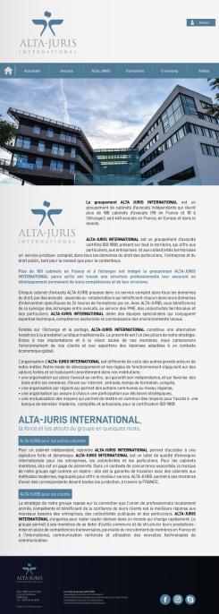 Website design # 1027207 for new web site ALTA JURIS INTERNATIONAL www altajuris com contest