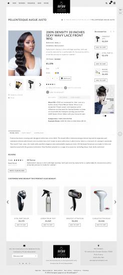 Website design # 613985 voor Site internet ecommerce dans la beauté capillaire wedstrijd
