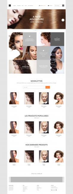 Website design # 615024 voor Site internet ecommerce dans la beauté capillaire wedstrijd