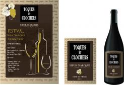 Flyer, tickets # 129417 for Poster for the 24th Edition of Toques et Clochers - International Event in the world of wine and gastronomy. contest