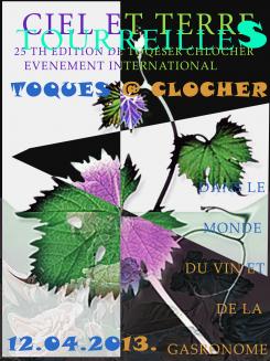 Flyer, tickets # 213388 for Poster  for the 25th edition of Toques and Clochers - International event in the world of wine and gastronomy contest