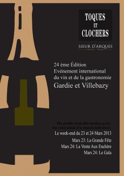 Flyer, tickets # 132407 for Poster for the 24th Edition of Toques et Clochers - International Event in the world of wine and gastronomy. contest