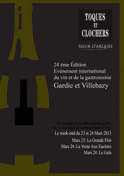Flyer, tickets # 132408 for Poster for the 24th Edition of Toques et Clochers - International Event in the world of wine and gastronomy. contest